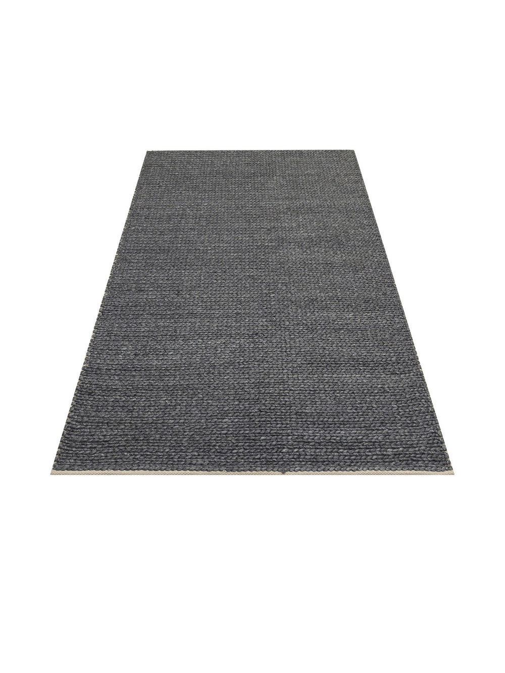 Woolstar %100 Naturel Kazak Desenli Salon Oturma Odası Koridor Antre El Dokuma Örgü Halı ANTRASIT - Carpetdocia