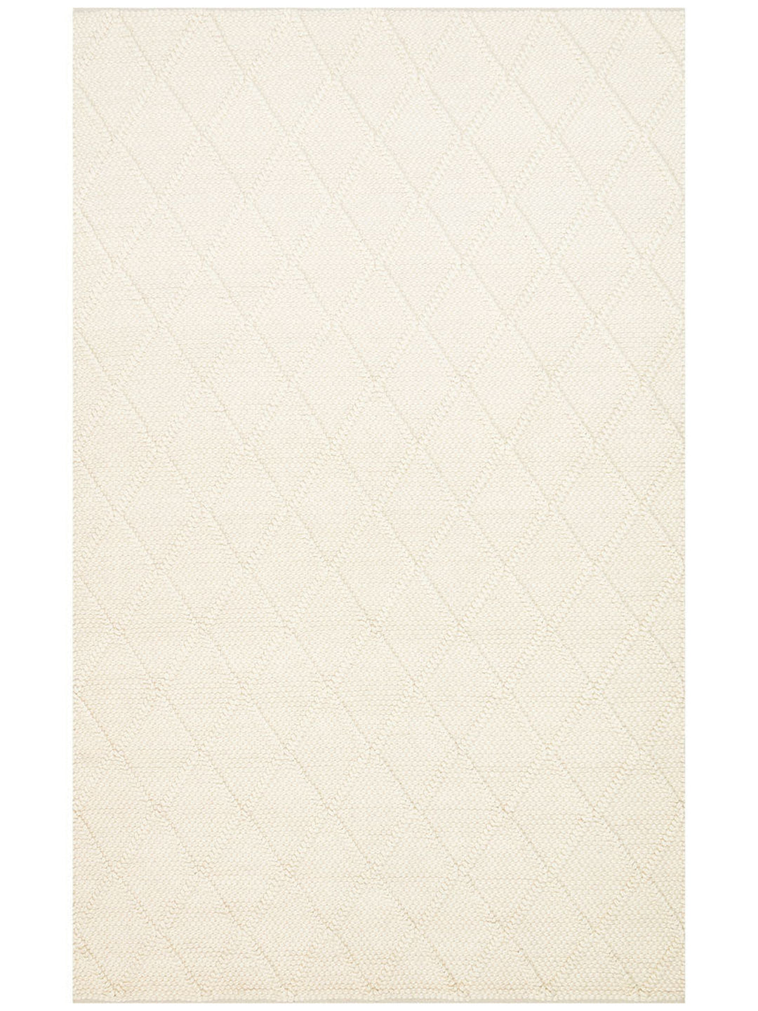 Woolstar %100 Naturel Kazak Desenli Salon Oturma Odası Koridor Antre El Dokuma Örgü Halı DIAMONDCREM - Carpetdocia