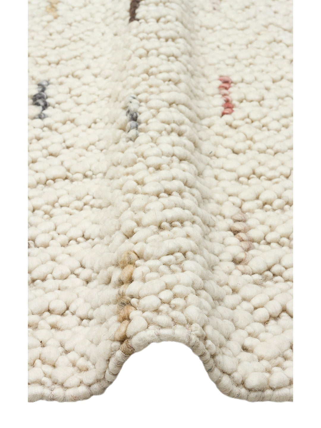 Woolstar %100 Naturel Kazak Desenli Salon Oturma Odası Koridor Antre El Dokuma Örgü Halı JD6MUL - Carpetdocia