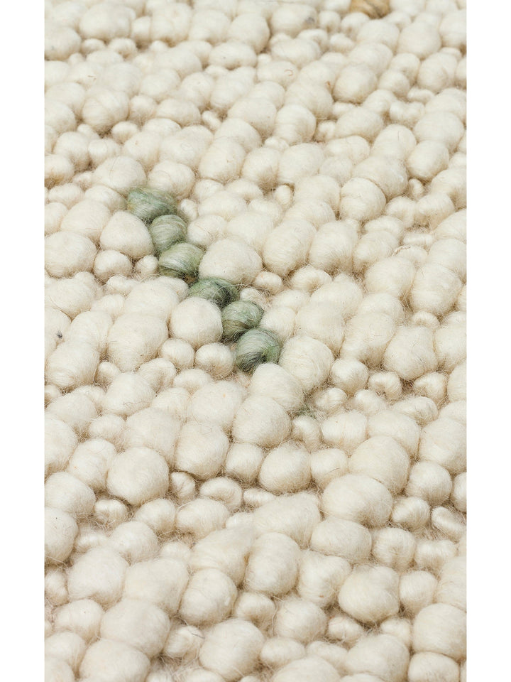 Woolstar %100 Naturel Kazak Desenli Salon Oturma Odası Koridor Antre El Dokuma Örgü Halı JD6MUL - Carpetdocia