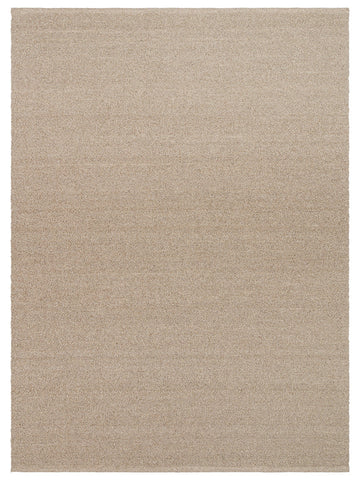 Tappeto tessuto a mano in misto lana, poliestere e cotone della serie Agra BEIGE