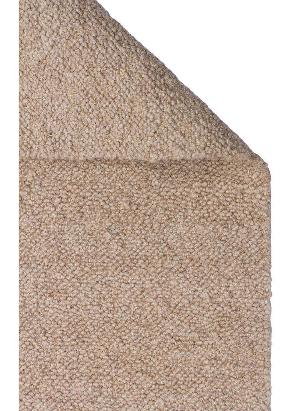 Tapis fait main en mélange de laine, polyester et coton de la série Agra BEIGE