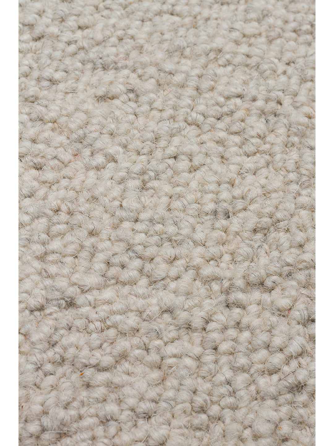 Tapis fait main en mélange de laine, polyester et coton de la série Agra ARGENT
