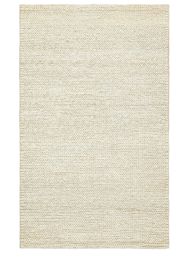 Baccarat Jute 100% Natural Living Room Hallway Entrance Kitchen Balcony Handwoven Straw Carpet BAC WHITE