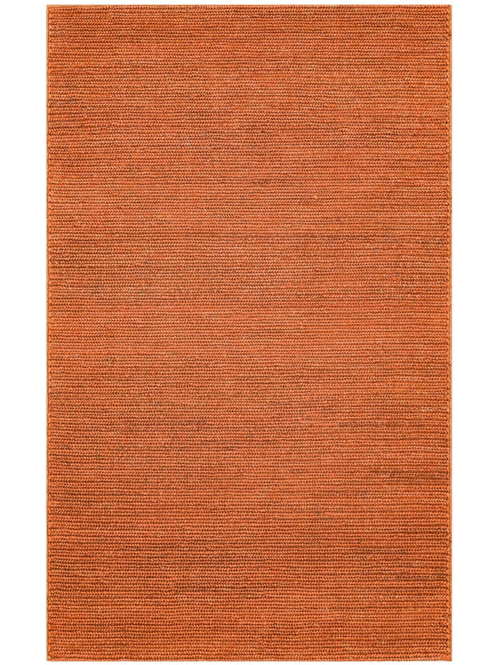 Baccarat Neo Jüt %100 Naturel Oturma Odası Koridor Mutfak Balkon El Dokuma Hasır Halı BCN RUST - Carpetdocia