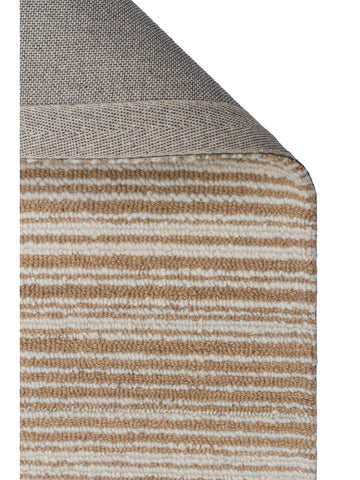 Tappeto tessuto a mano in misto lana e cotone della serie Barcelona BEIGE