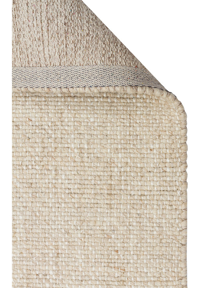Puralana Series 100% Natural Wool and Cotton Hand-Woven Scandinavian Living Room Living Room Bedroom Carpet BEG