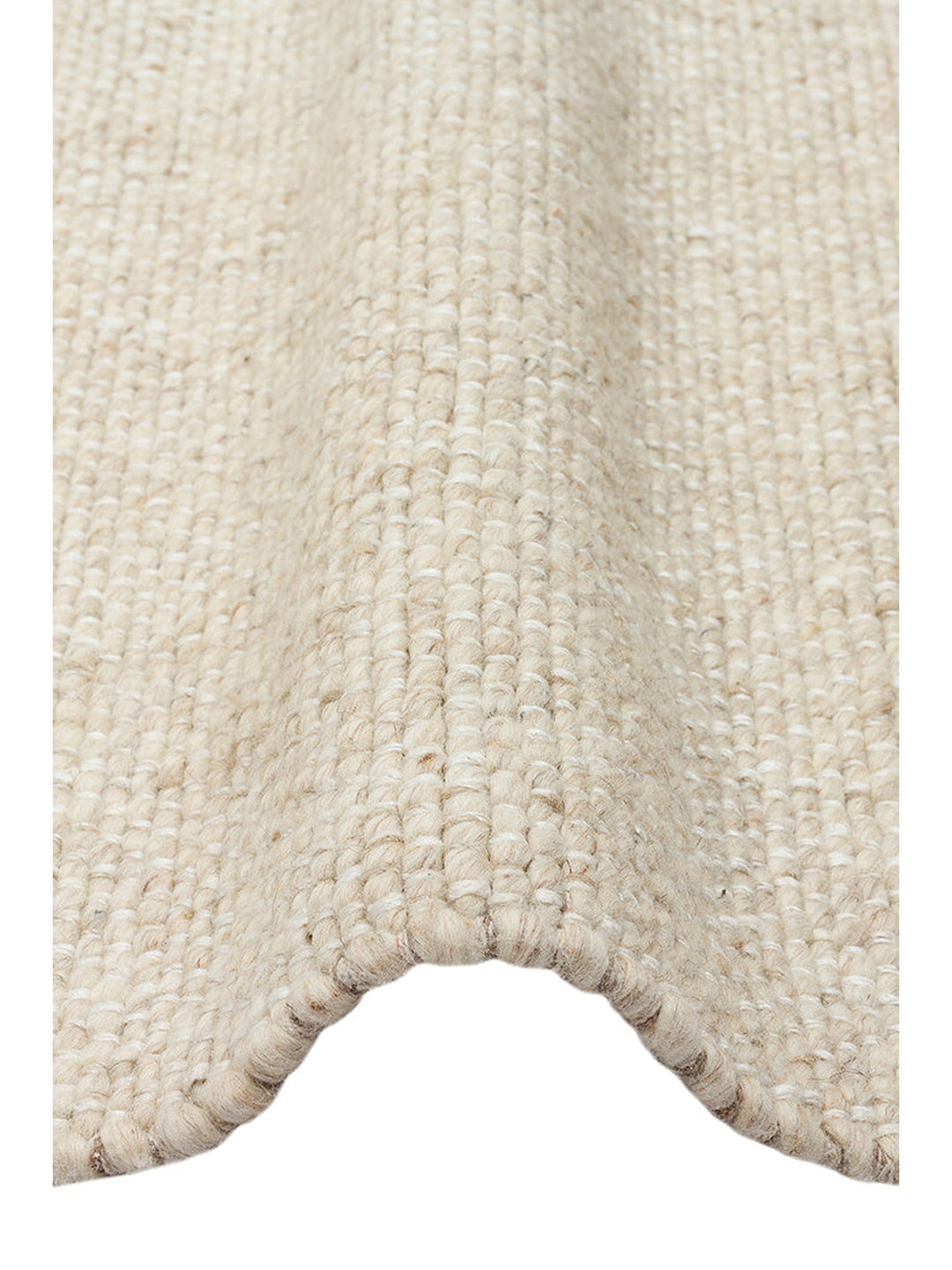 Puralana Series 100% Natural Wool and Cotton Hand-Woven Scandinavian Living Room Living Room Bedroom Carpet BEG