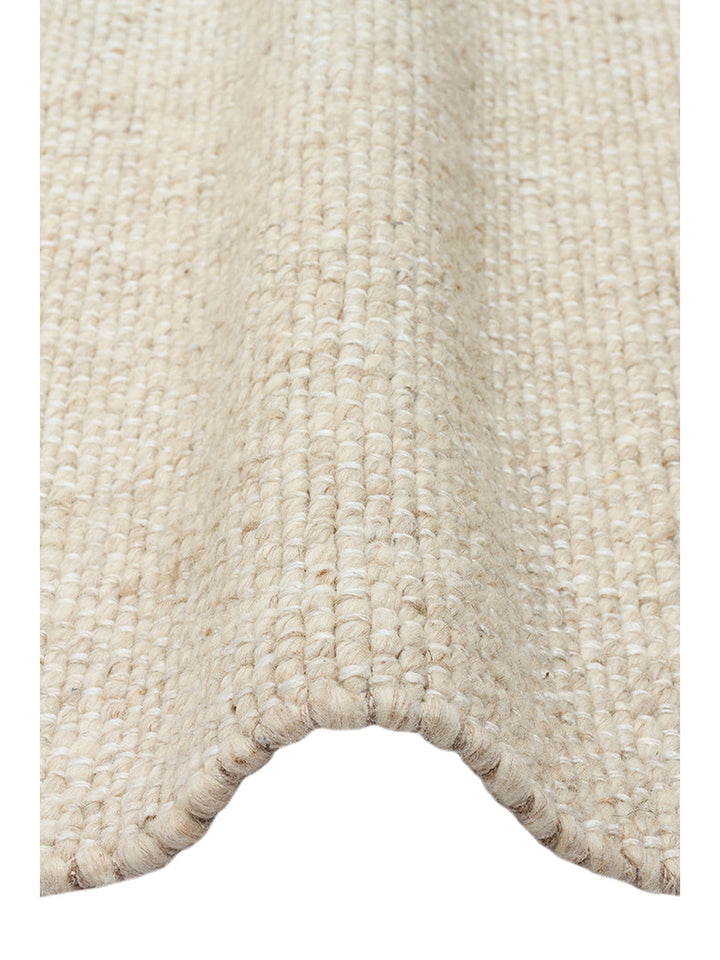 Puralana Series 100% Natural Wool and Cotton Hand-Woven Scandinavian Living Room Living Room Bedroom Carpet BEG