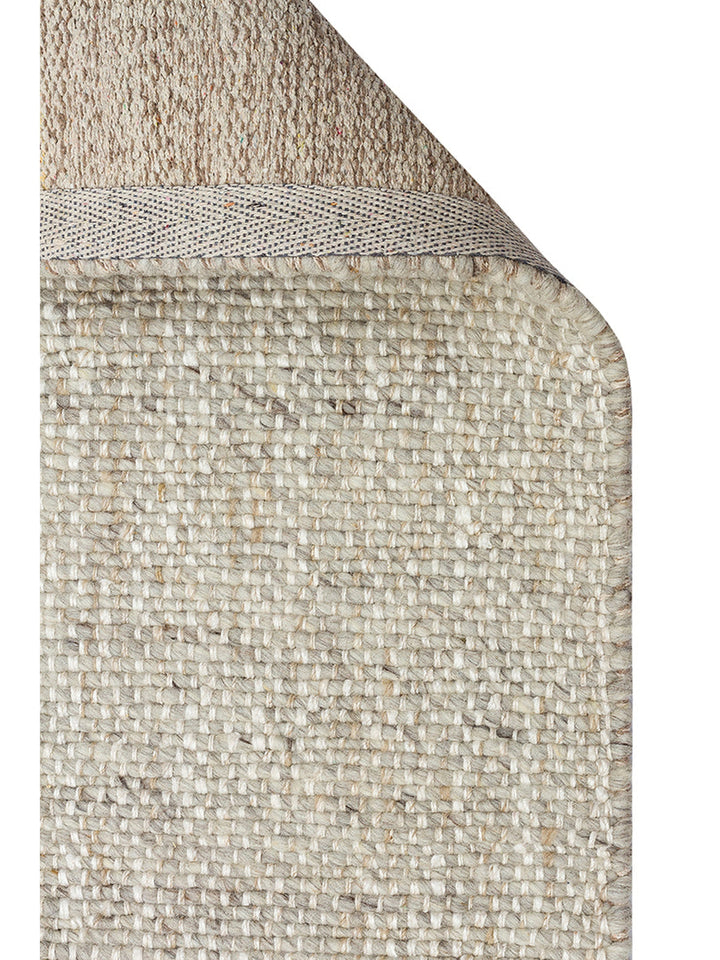 Puralana Series 100% Natural Wool and Cotton Hand-Woven Scandinavian Living Room Living Room Bedroom Carpet GRY