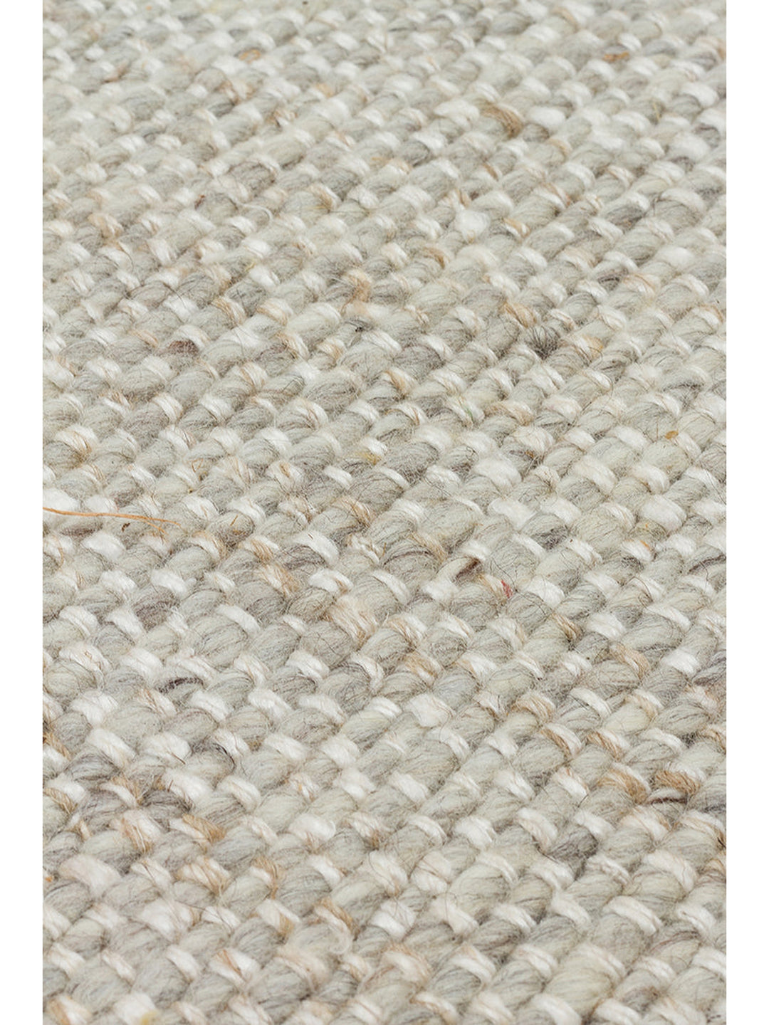 Puralana Series 100% Natural Wool and Cotton Hand-Woven Scandinavian Living Room Living Room Bedroom Carpet GRY