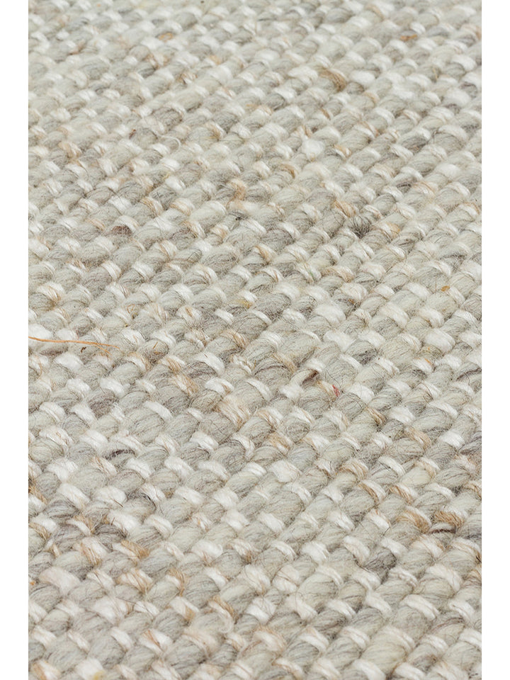 Puralana Series 100% Natural Wool and Cotton Hand-Woven Scandinavian Living Room Living Room Bedroom Carpet GRY