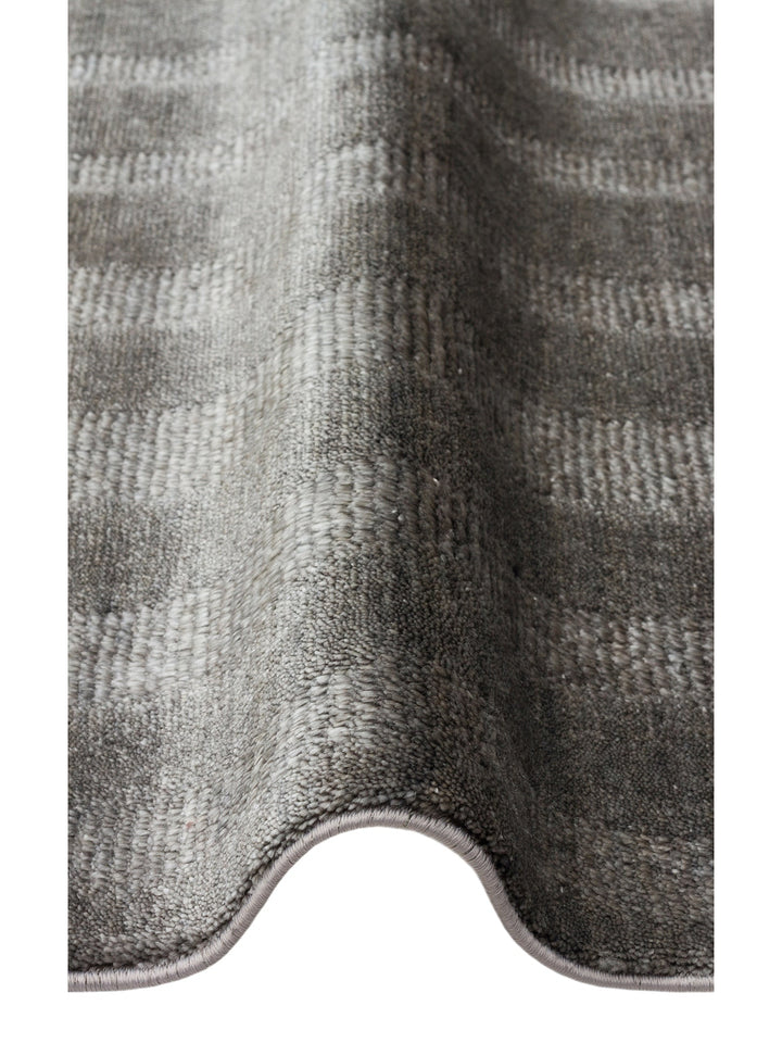 Brasilia El Emeğiyle Üretilen Modern Sade Şık TENCEL™ Özel Kara Tezgah Halısı 01 ANTHRACITE - Carpetdocia