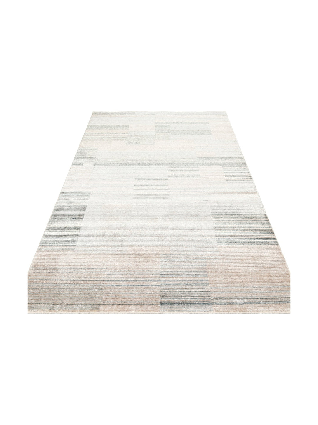 Burj Serisi %100 Naturel El Emeğiyle Üretilen TENCEL™ Kara Tezgah Halı 01 SKY VIZON - Carpetdocia