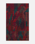 Burj Series 100% Natural Handmade TENCEL™ Black Loom Carpet 02 BERRY