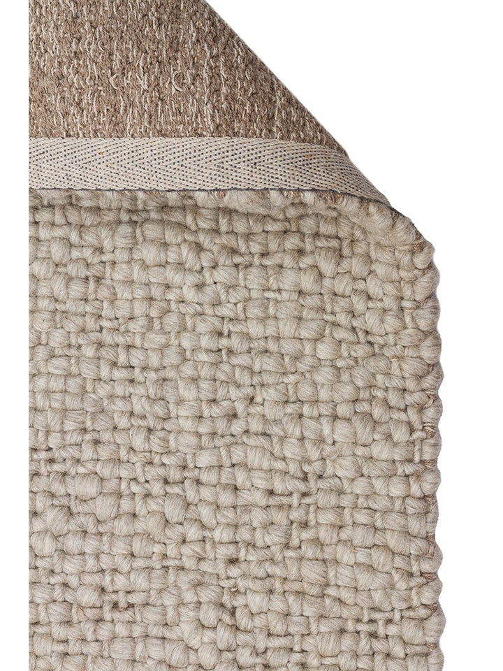 Viking Series 100% Natural Wool and Cotton Hand Woven Scandinavian Living Room Sitting Room Bedroom Carpet GRY