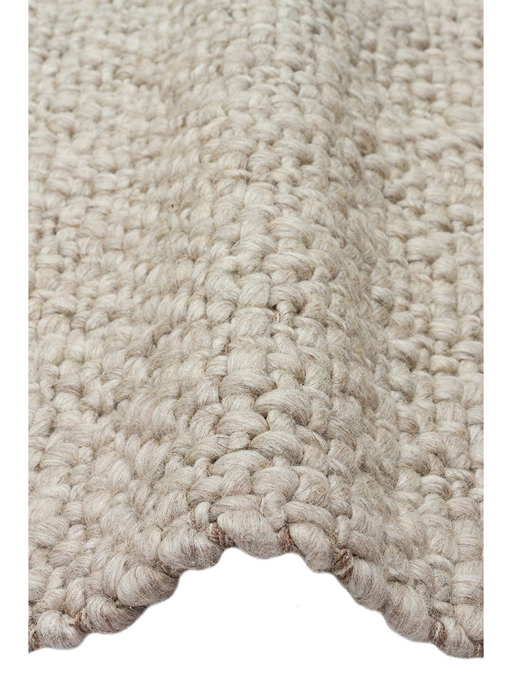 Viking Series 100% Natural Wool and Cotton Hand Woven Scandinavian Living Room Sitting Room Bedroom Carpet GRY