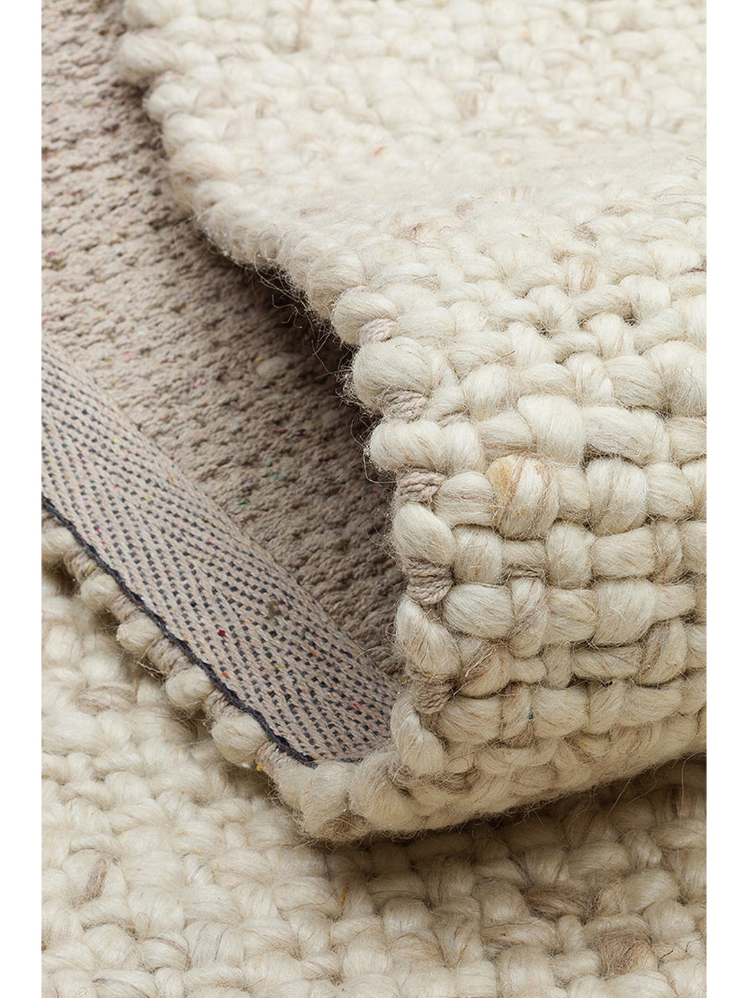 Viking Series 100% Natural Wool and Cotton Hand Woven Scandinavian Living Room Sitting Room Bedroom Carpet IVR