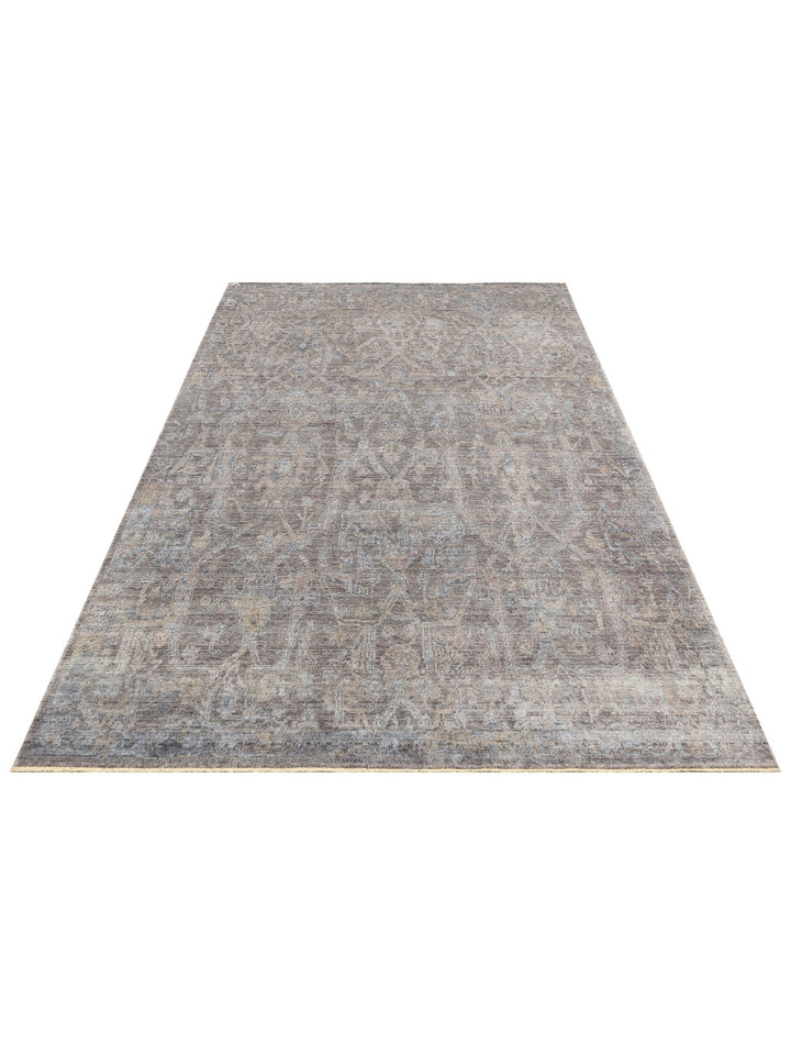 Çırağan %100 Naturel Özel Işıltılı El Emeği ile Özel Tezgahlarda Üretilen TENCEL™ Uşak Halısı 1ANTBZ - Carpetdocia