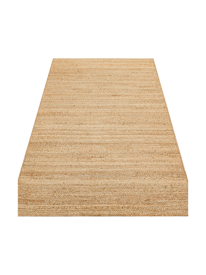 Crown Jüt %100 Naturel El Dokuma Oturma Odası Koridor Antre Mutfak Balkon Hasır Halı 12 NATURAL - Carpetdocia