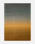 Serie Donatella Tappeto sfumato fatto a mano per soggiorno e salotto in 100% lana della Nuova Zelanda GOLD GREY