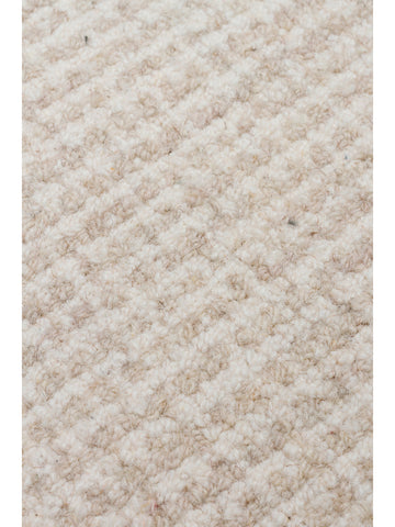 Tapis tissé à la main en mélange de laine et coton série Dublin NATURAL