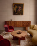 Florenz-Serie, handgewebter Teppich aus Wolle und Bambusseide PEBBLE SAND BEIGE