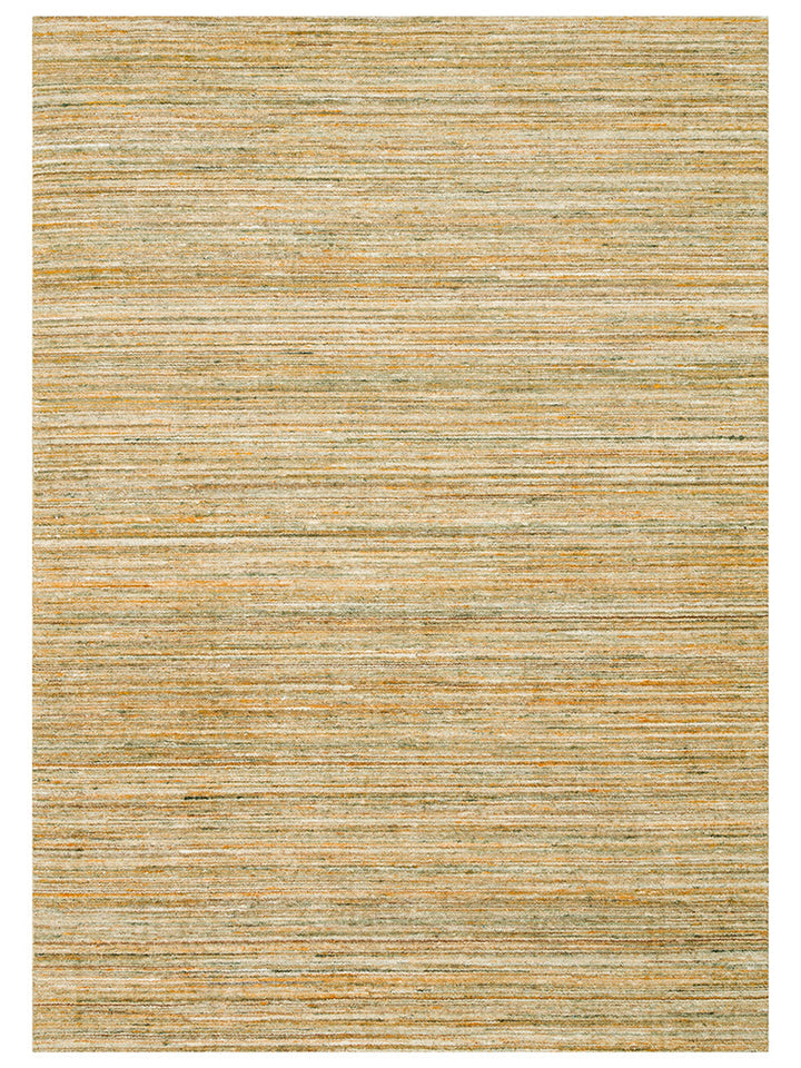 Helsinki Serisi %100 Naturel Yün ve Viskon El Dokuma Modern İskandinav Salon Oturma Odası Halı LIME - Carpetdocia