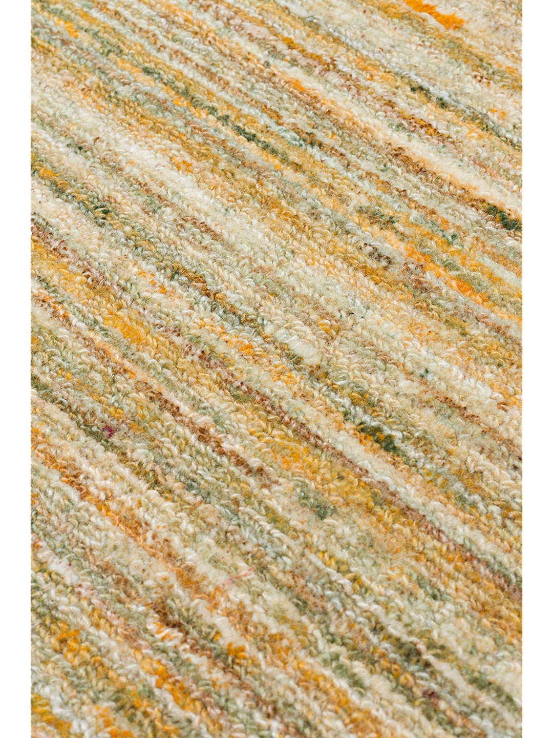 Helsinki Serisi %100 Naturel Yün ve Viskon El Dokuma Modern İskandinav Salon Oturma Odası Halı LIME - Carpetdocia