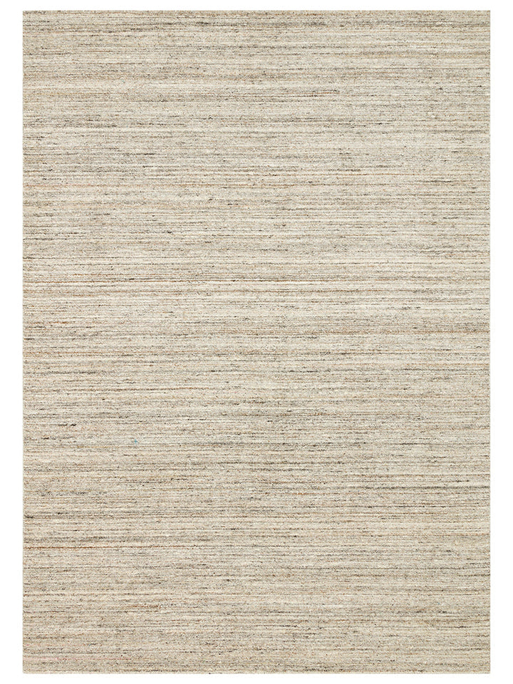 Helsinki Serisi %100 Naturel Yün ve Viskon El Dokuma Modern İskandinav Salon Oturma Odası Halı STONE - Carpetdocia