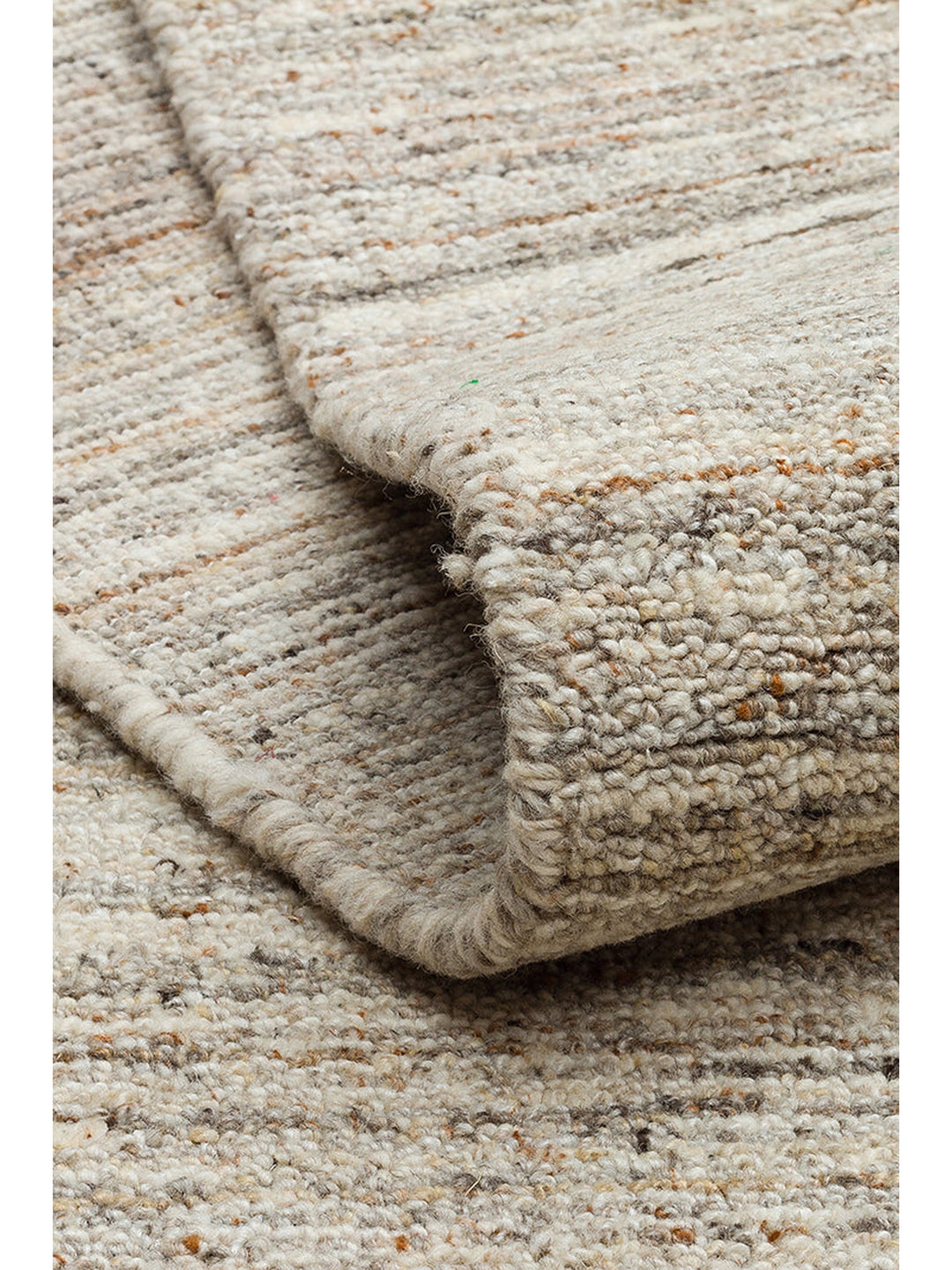 Helsinki Serisi %100 Naturel Yün ve Viskon El Dokuma Modern İskandinav Salon Oturma Odası Halı STONE - Carpetdocia