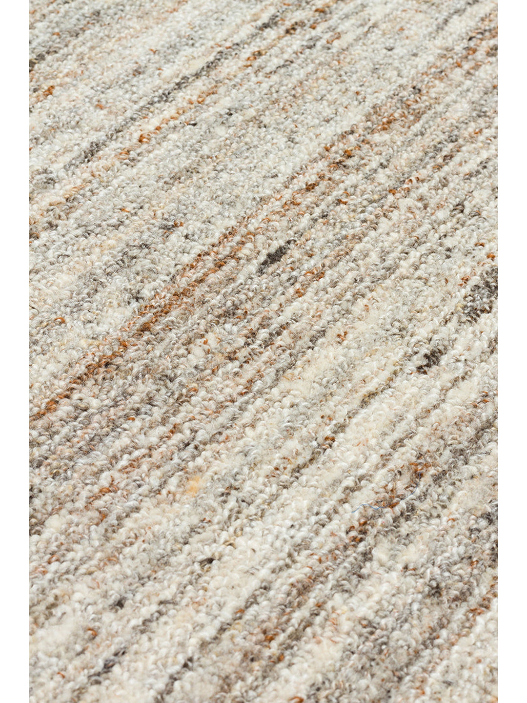 Helsinki Serisi %100 Naturel Yün ve Viskon El Dokuma Modern İskandinav Salon Oturma Odası Halı STONE - Carpetdocia