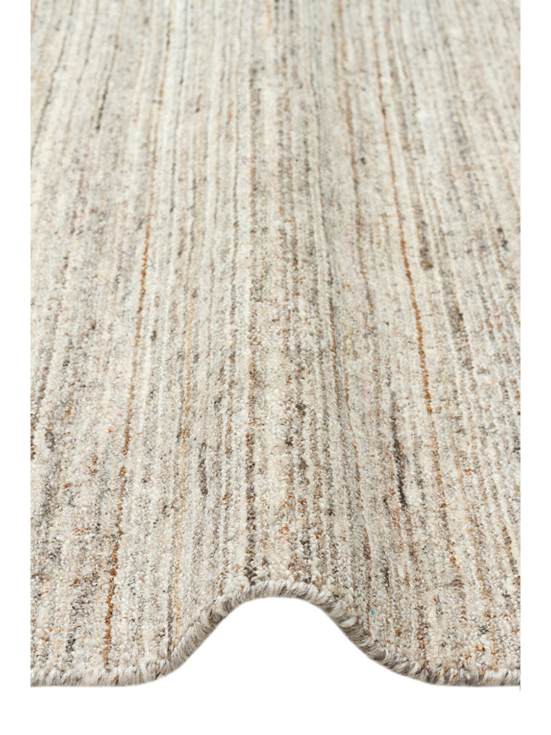 Helsinki Serisi %100 Naturel Yün ve Viskon El Dokuma Modern İskandinav Salon Oturma Odası Halı STONE - Carpetdocia