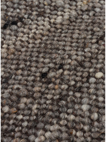 Tapis tissé à la main en mélange de laine, polyester et coton série Jakarta ANTRASIT