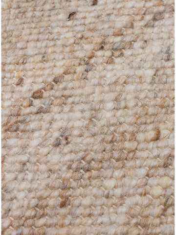 Tapis tissé à la main en mélange de laine, polyester et coton série Jakarta BEIGE