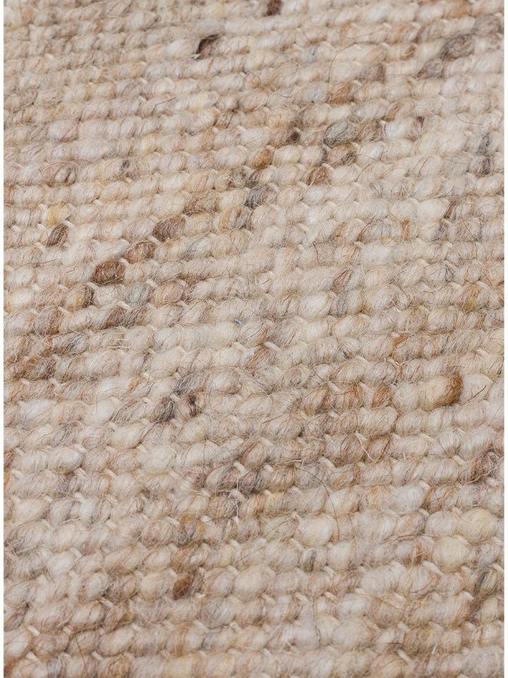 Tappeto fatto a mano della serie Jakarta in misto lana, poliestere e cotone BEIGE
