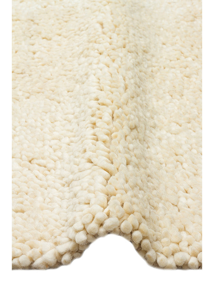 Kanin Serisi El Dokuma Shaggy Yumuşak Salon Oturma Odası Yatak Odası Halı IVORY - Carpetdocia