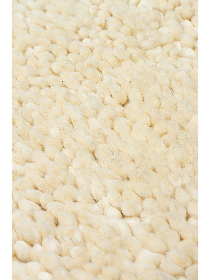 Kanin Serisi El Dokuma Shaggy Yumuşak Salon Oturma Odası Yatak Odası Halı IVORY - Carpetdocia