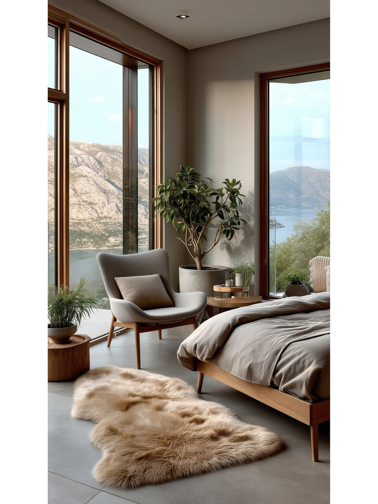 Pelle di agnello naturale Lambskin POST SINGLE CAMEL