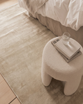 Oushak Plain 100% Natural Solid Color Viscose Oushak Rug Handcrafted on Special Looms PLNLAT