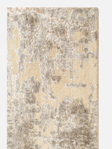 Floransa Serisi Yün ve Bambu İpeği El Dokuma Halı 3610 MINK SILVER MINK - Carpetdocia - görünüm 1
