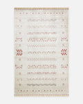 Oushak Carnaval %100 natürlich, leicht zu reinigen, handgefertigter TENCEL™ moderner Uşak-Teppich 06 BEIGE