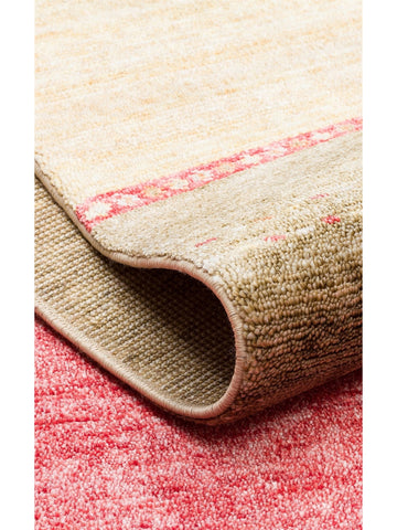 Oushak Carnaval Tapis Uşak Moderne TENCEL™ 100 % Naturel, Facile à Nettoyer, Fait Main 11 RED AUTUMN  