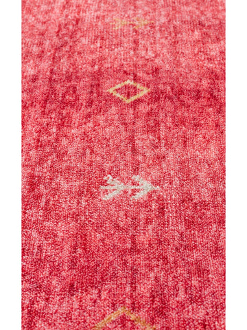 Oushak Carnaval Tapis Uşak Moderne TENCEL™ 100 % Naturel, Facile à Nettoyer, Fait Main 11 RED AUTUMN  