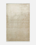 Tappeto Uşak Oushak Plain 100% Naturale a Colore Piatto, Realizzato a Mano su Telai Speciali in Viscosa