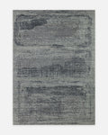 Palette Serie 100% Naturwolle, Viskose, Baumwolle Handgewebter Skandinavischer Teppich für Wohnzimmer, Sitzbereich BLACK  
