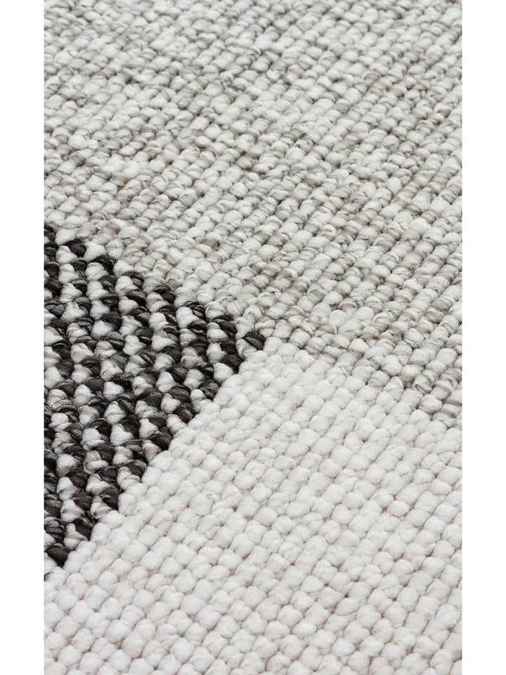 İskandinav Serisi Hasır Dokuma Oturma Odası Koridor Antre Mutfak Modern Halı 07 GREY - Carpetdocia