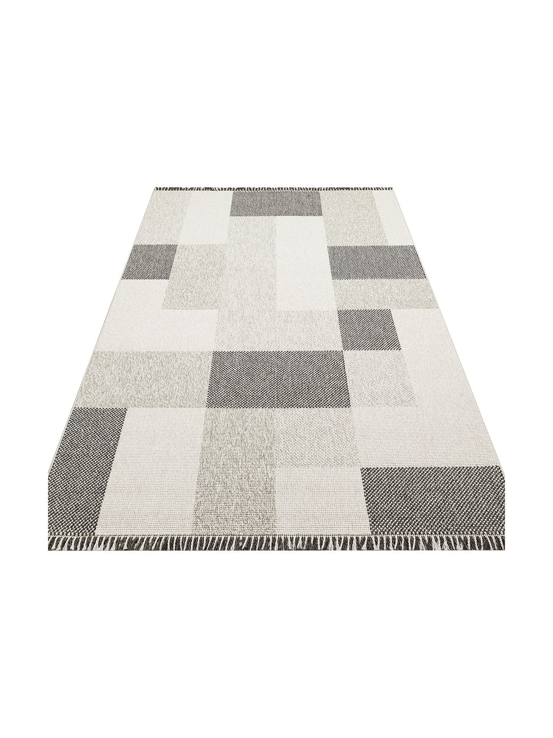 İskandinav Serisi Hasır Dokuma Oturma Odası Koridor Antre Mutfak Modern Halı 07 GREY - Carpetdocia
