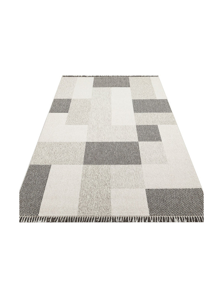 İskandinav Serisi Hasır Dokuma Oturma Odası Koridor Antre Mutfak Modern Halı 07 GREY - Carpetdocia