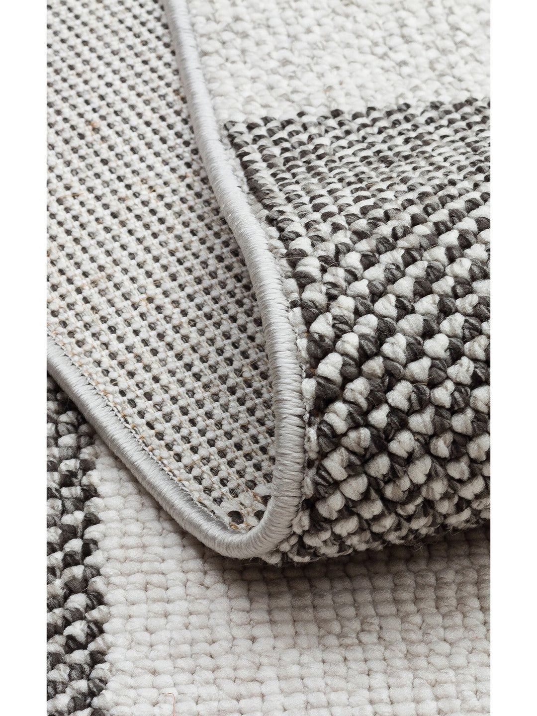 İskandinav Serisi Hasır Dokuma Oturma Odası Koridor Antre Mutfak Modern Halı 07 GREY - Carpetdocia